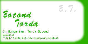 botond torda business card